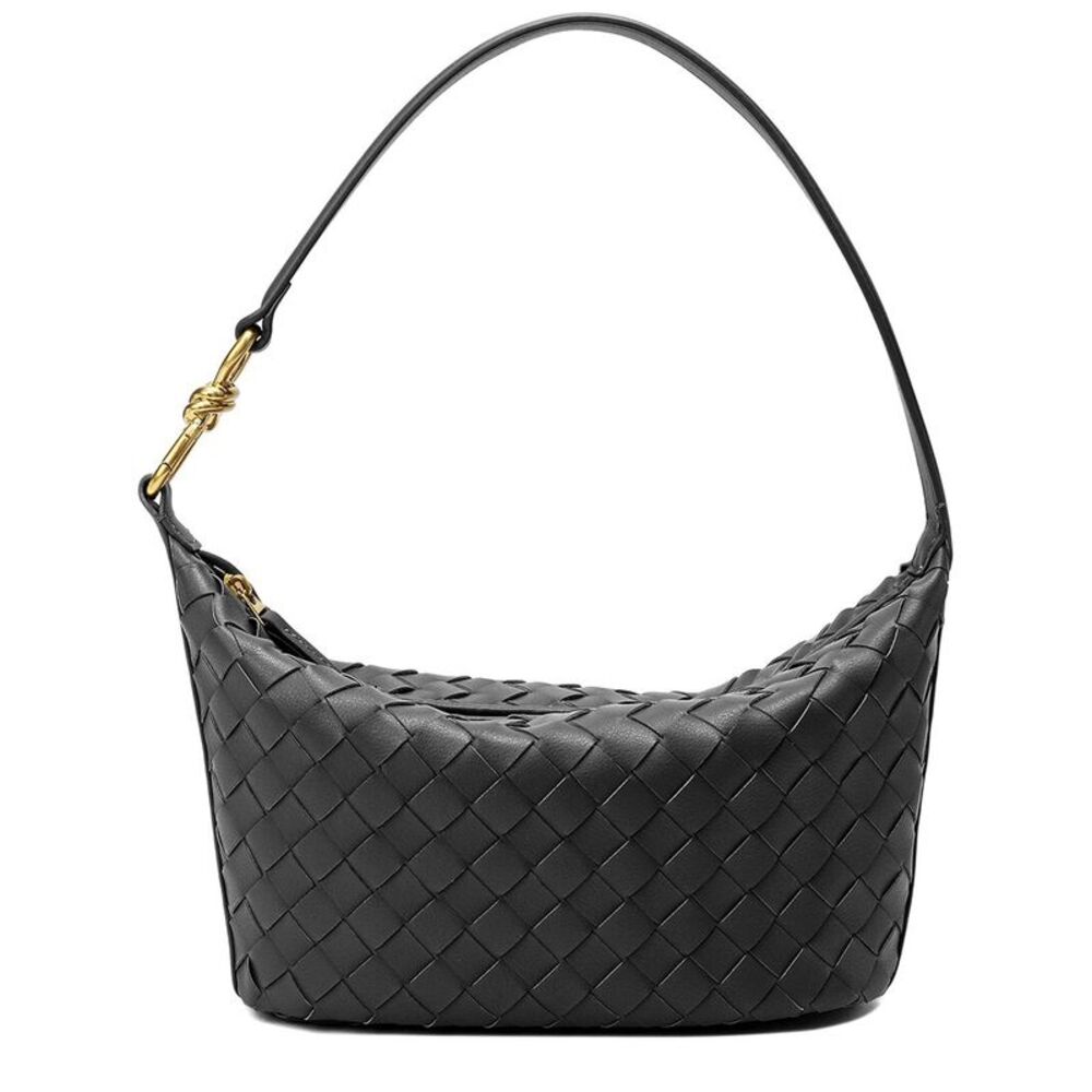 Tiffany & Fred Paris Woven Leather Hobo Shoulder Bag